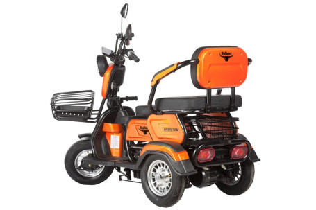  Трицикл электрический Rutrike Gelbert Caf 48V/60V 600Вт (белый) (025512-3039)