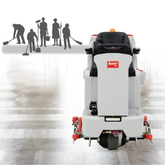 Поломоечная машина Bennett Hussar H120-75R PRO (300Ач, Li)