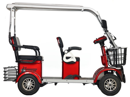 Трицикл электрический Rutrike Gelbert Hara 48V/60V 600Вт (красный) (025517-3041)