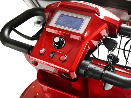 Трицикл электрический Rutrike Gelbert Hara 48V/60V 600Вт (красный) (025517-3041)