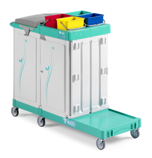 Тележка TTS Magic Line 330E (4х4л, закрытая, держ. мешка 150л)