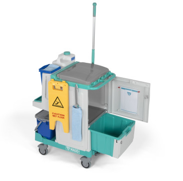 Тележка TTS Magic System 620V (2х20л, выдв. ящик, держ. мешка 90л)