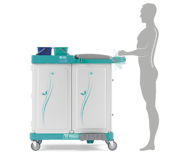 Тележка TTS Magic System 720E (2х20л, 4х4л, закрытая, держ. мешка 150л)