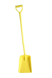 Лопата литая FBK (полипропилен, 270х340х1330 мм, желтый)