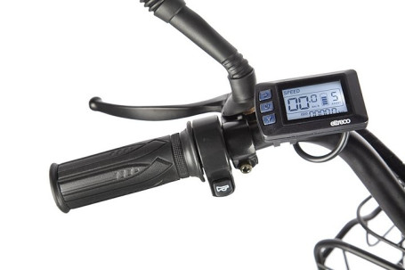 Трицикл электрический Eltreco Porter Fat 700 (темно-синий)