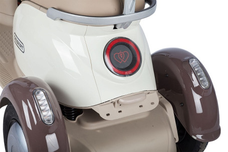 Трицикл электрический Rutrike Gelbert Ogma (48/60V, 650W, бело-коричневый) (0000252-3052)