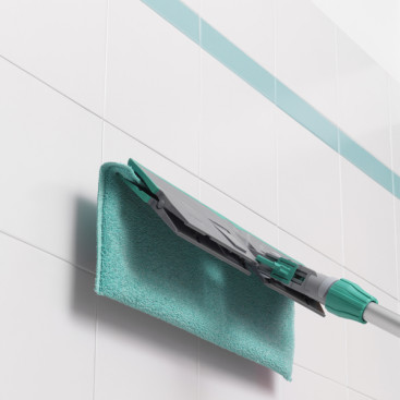 МОП двусторонний TTS (47х18.5см, микрофибра, для гладк.поверхн, зеленый)