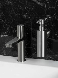 Диспенсер для мыла Nofer (цилиндрический, матовый)