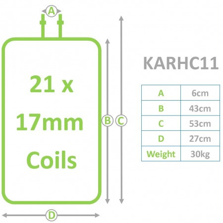 Змеевик (277х540мм, для HDS 895 H) R+M