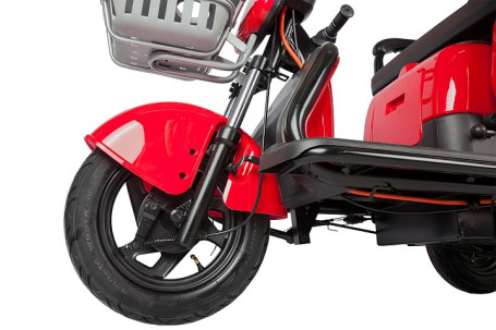 Трицикл электрический Rutrike Gelbert Sun (48/60V, 650W, оранжевый) (0000271-3058)