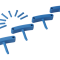 Крючок Vikan (синий, 4шт)