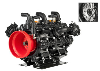 Мембранный насос AR 500 BP TWIN C/F (BlueFlex, 20 бар, 489.4 л/мин, ВОМ 1&quot;⅜-полый вал 32 мм)