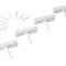 Крючок Vikan (белый, 4шт)