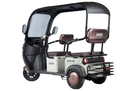 Трицикл электрический Rutrike Gelbert Sarin (48/60V, 1000W, коричнево-белый) (0000260-3054)