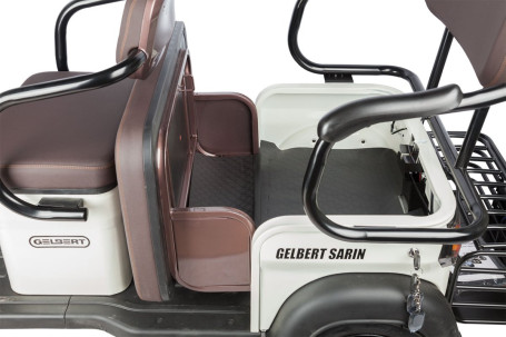 Трицикл электрический Rutrike Gelbert Sarin (48/60V, 1000W, коричнево-белый) (0000260-3054)