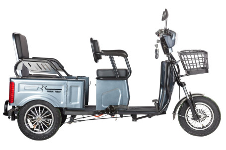 Трицикл электрический Rutrike Gelbert Tuban (48/60V, 600W, серый) (0000134-3061)