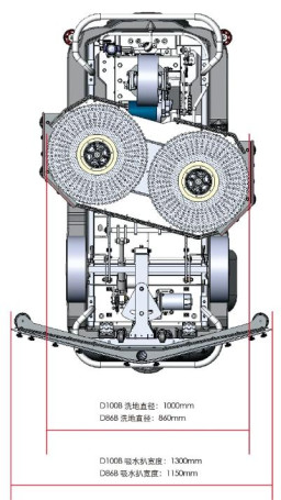 Поломоечная машина Bennett Dragoon D100b Plus (300Ач, Li) (BNT65020B-li315)