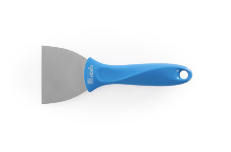 Скребок IGEAX ручной (нерж, 75мм, синий) (1124B)