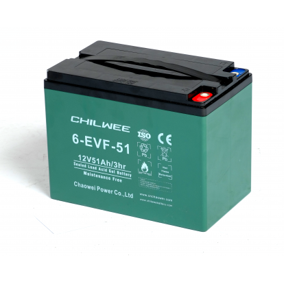 Тяговый аккумулятор Chilwee Battery 6-EVF-52 (12В, 54А/ч)