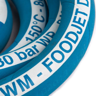 Шланг пищевой Foodjet DN12 (30м, 1/2"г-1/2"ш, 80бар)