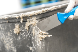 Скребок ручной Vikan (50мм, нерж, синий)