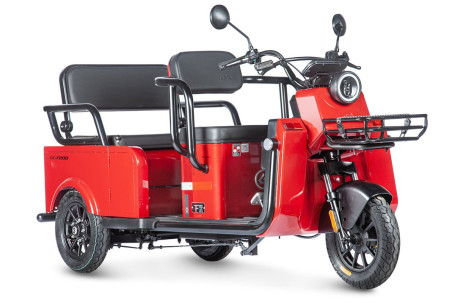 Трицикл электрический Wanshida LC-F200 60V 1000Вт (красный) (025558-3083)
