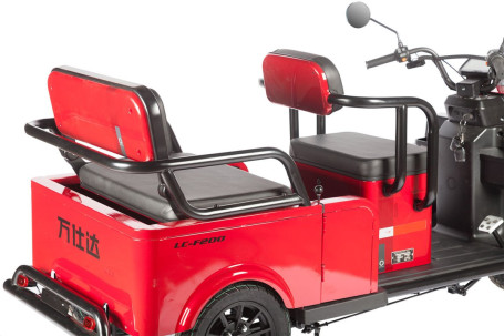 Трицикл электрический Wanshida LC-F200 60V 1000Вт (красный) (025558-3083)