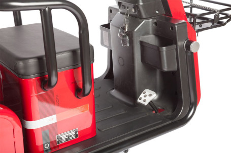 Трицикл электрический Wanshida LC-F200 60V 1000Вт (красный) (025558-3083)