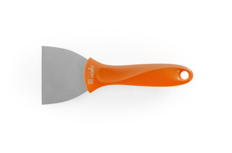 Скребок IGEAX ручной (нерж, 75мм, оранжевый) (1124O)
