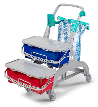 Тележка TTS Nick Hermetic 106 (2х10 л, полипропилен, серый)