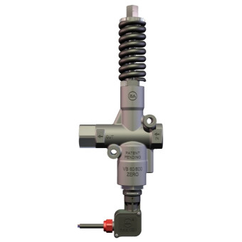 Регулятор давления PA VB60/600 Zero (600бар, 60л/мин, 1/2"г-1/2"г, By-pass 1/2"г, микр, Aisi 303)