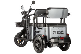 Трицикл электрический Wanshida UM+ 60V 1000Вт (серый)
