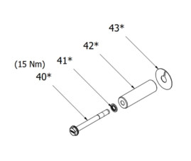 Комплект керамического  поршня HAWK PX 16 мм