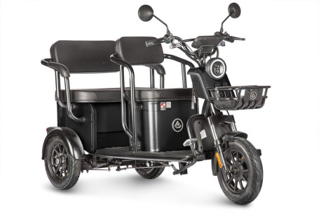 Трицикл электрический Wanshida UM+ 60V 1000Вт (черный) (025574-3098)