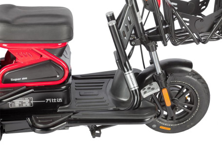 Трицикл электрический Wanshida HOT HATCH (60V, 650W, черно-зеленый) (0000288-3072)