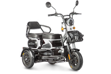 Трицикл электрический Wanshida HOT HATCH (60V, 650W, черно-белый)