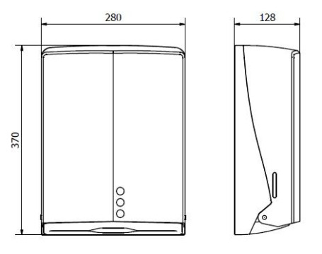 Диспенсер для бумажных полотенец Nofer (белый)