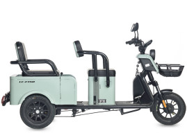 Трицикл электрический Wanshida LC-F150 60V 1000Вт (зеленый)