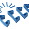 Зажим Vikan (синий, 4шт)