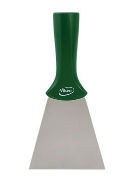 Скребок Vikan (100мм, зеленый, резьб.ручка)