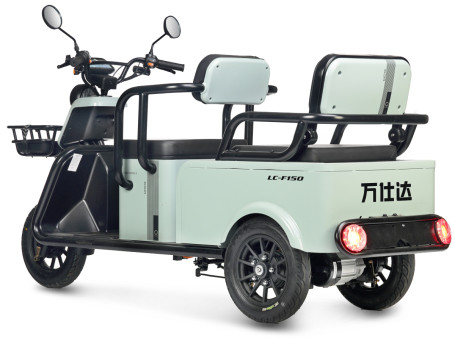 Трицикл электрический Wanshida LC-F150 60V 1000Вт (красный) (025555-3080)