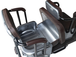 Трицикл электрический Wanshida U1-X 60V 800Вт (серый)