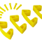 Зажим Vikan (желтый, 4шт)