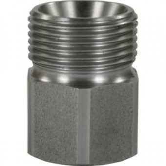 Переходник М22х1.5ш-1/4"г (нерж, 500бар) R+M