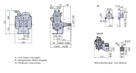 Мембранный насос AR 135 BP C (NBR, 20 бар, 128 л/мин, ВОМ 1"⅜)