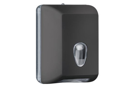 Диспенсер для бумажных полотенец Nofer BLACK (пластик, черный)