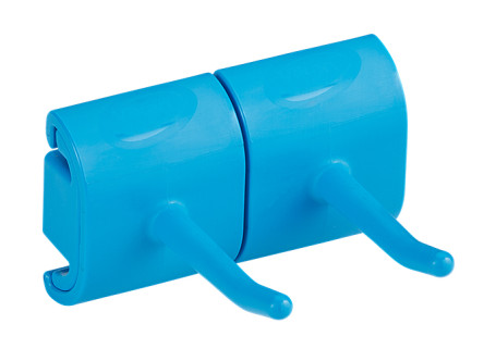 Гигиеничное настенное крепление Vikan (83мм, двойной крюк, синий)