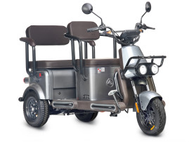 Трицикл электрический Wanshida U1-X 60V 800Вт (молочно-белый)