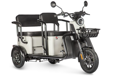 Трицикл электрический Wanshida LC300 60V 1000Вт (серый) (025552-3077)