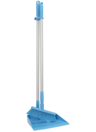 Комплект Vikan щетка с совком (330мм, синий)